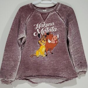 Disney lion King hakuna matata medium long sleeve sweater